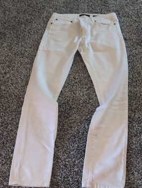 Women's White Straight Jeans